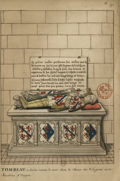 Coro dei Religiosi ai Giacobini di Angers da Louis Boudan